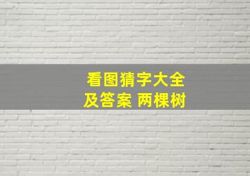 看图猜字大全及答案 两棵树